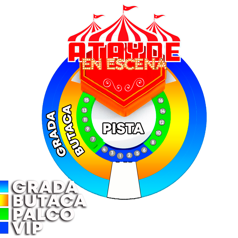 Plano de asientos del Circo Ataide